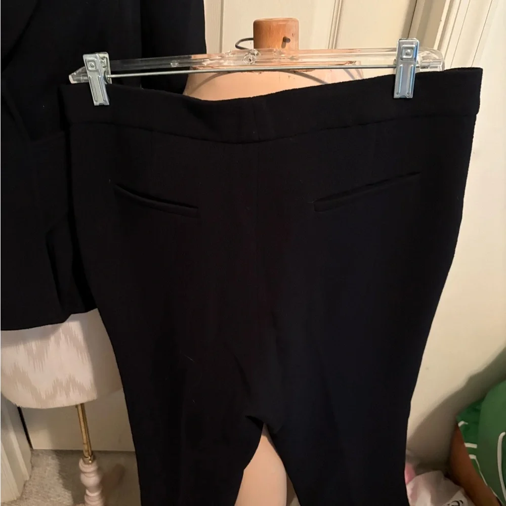 Dior Black Tailored Blazer Classic Suit crepe 8-10 $5200